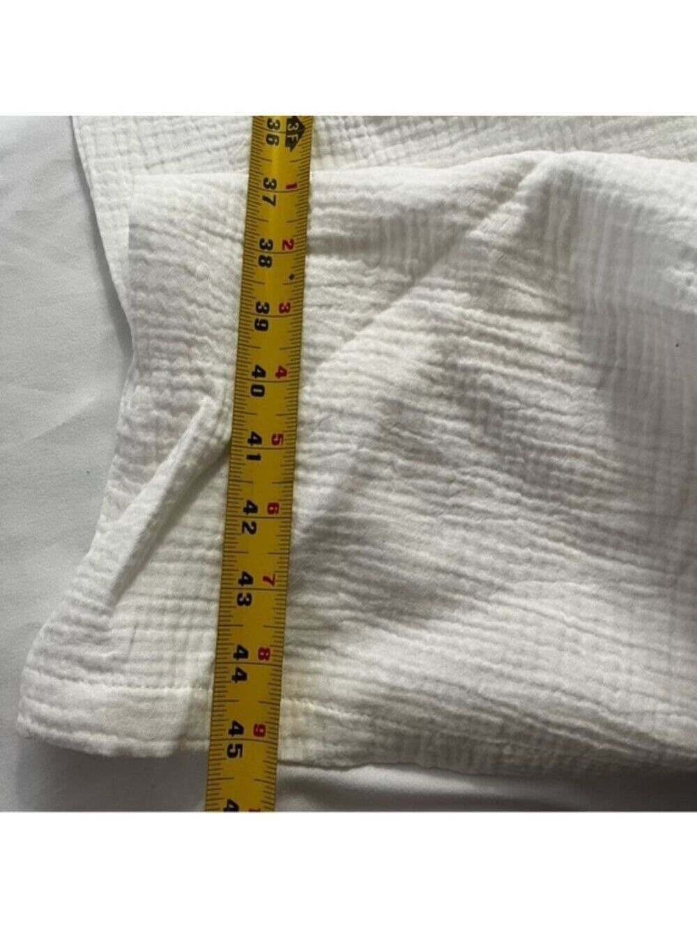 C by One White Cotton Gauze Wide Leg Pants Plus Size 3X - Picture 7 of 8